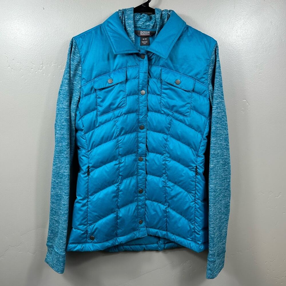 OUTDOOR RESEARCH Women's Plaza Down Jackette Jacket Size Medium - Oasis Blue